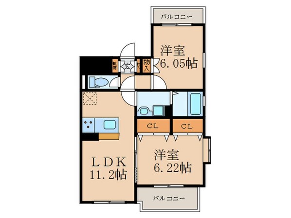 フェルト1215の物件間取画像